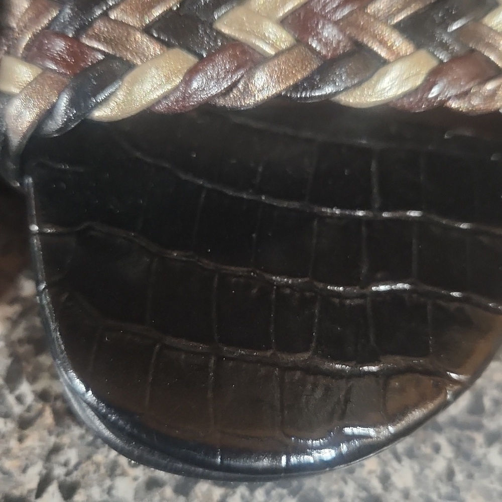 Brighton Tress sandals women's size 7 EUC tricolor - Picture 3 of 10